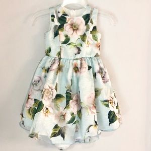 Pippa & Julie Floral Brocade High/Low Dress